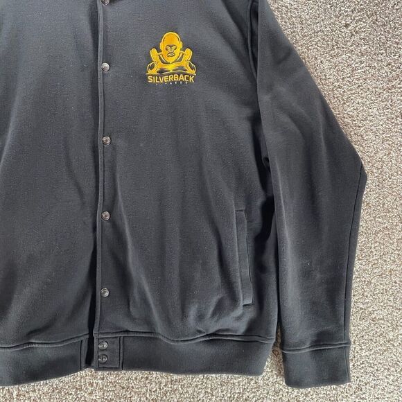 Silverback Fitness Jacket Mens 2XL XXL Black Champion Snap Sweater Gym Workout - Picture 5 of 12
